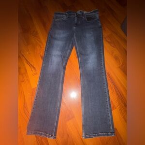 Volcom Vorta Slim Straight Jeans - Gray and Black